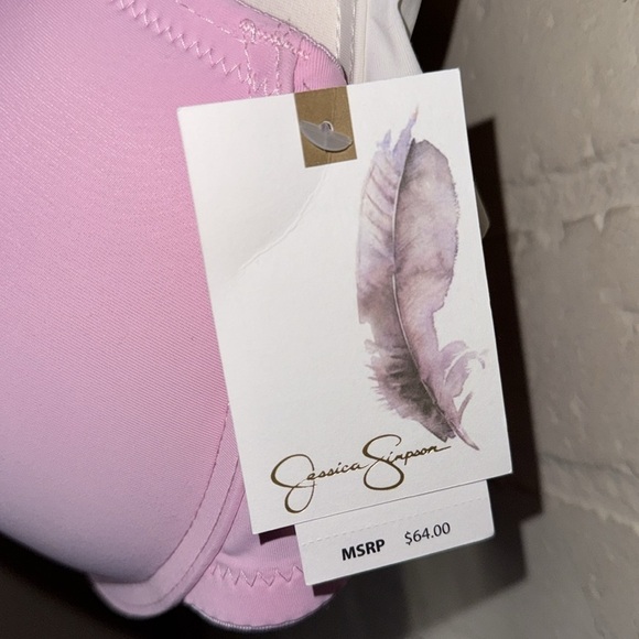 Jessica Simpson bras Pink and White Bra Set of 2 white & pink 38C - Picture 2 of 4